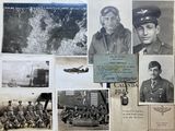 an old photo of a group of men in uniform posing for a picture