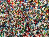 an image of a painting of many different colors and shapes