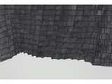 a black and white photo of a piece of fabric with a pattern on it