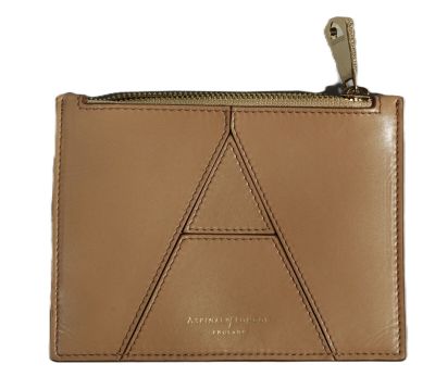 ASPINAL OF LONDON Portemonnaie en cuir beige