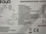 diagram of a refrigerateur type with instructions on it