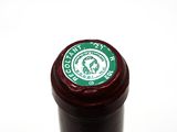 a close up of a bottle of wine with a label on it