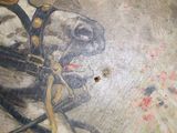 a painting of a horse with a bridle on it ' s head