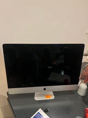 an image of a desk with a computer monitor on it