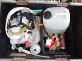 a container with a lot of items inside of it