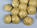 a pile of gold coins sitting on a table