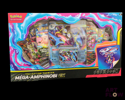 une boîte de cartes Pokémon qui se trouvent dans la boîte