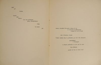 an open book with a poem written on it