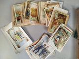 a lot of cards that are on a table