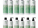 lot de 6 flacons de gel douche au thé vert avec pompe