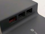 an image of a close up of a power strip with two usb ports