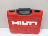 an image of a red tool box with the word hilt on it