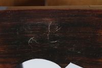 travailleuse miniature en placage de palissandre. (photo 3)
