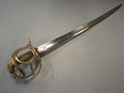 SABRE à monture en bronze avec ancre de marine pour Gendarme…