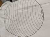 a drawing of a paper ball on a piece of paper