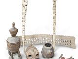 a group of objects that are sitting on a white surface