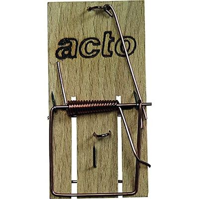 ACTO - Piège à souris traditionnel - Socle bois et métal - S…