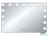 an image of a lighted mirror with bulbs on it