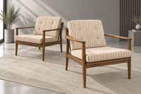 Attribués à Grete JALK. Paire de fauteuils de repos en teck …