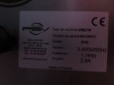 a close up of a label on a machine