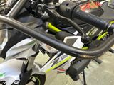 a close up of the handle bars on a motorbike