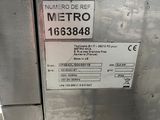 a picture of a metal refrigerator with a metal door