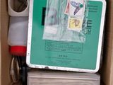 a box that has some items inside of it