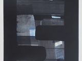 une image représentant une peinture abstraite en noir et blanc sur fond blanc