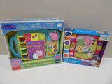 two children ' s toys in the box on the table