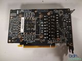 a close up of a computer mother board with a hard drive