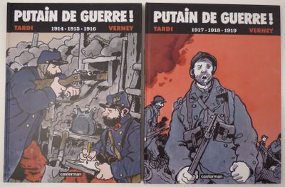deux livres sur la couverture d'une bande dessinée représentant un homme en uniforme