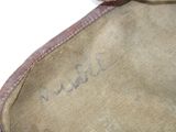 a close up of a piece of cloth with writing on it