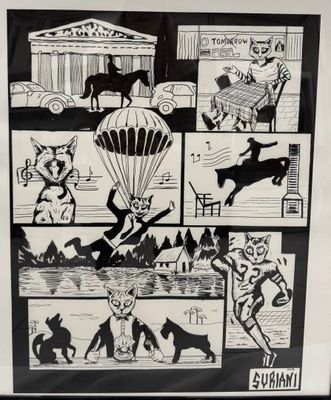 Rafael SURIANI (1981) Scènes de la vie du Chat