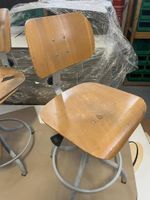 BAO Suite de 4 chaises industrielles d'atelier en bois et mé… (photo 2)