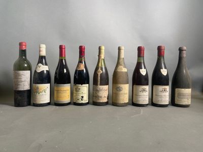 plusieurs bouteilles de vin sont alignées sur une table