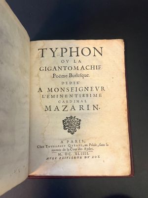 SCARRON, Paul - Typhon, ou La Gigantomachie.