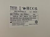 a label on the back of a refrigerator that says thermo scientific