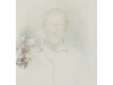 an image of a drawing of a man with a flower in his hand