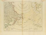 an old map of the north pole of the polar circle