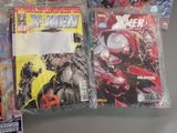 a lot of comic books on the table together