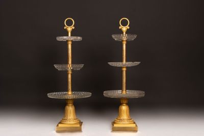 Pierre Philippe THOMIRE (1751-1843) attribué à. Paire de pré… - Photo 1