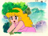 une image représentant le dessin d'une petite fille en robe rose