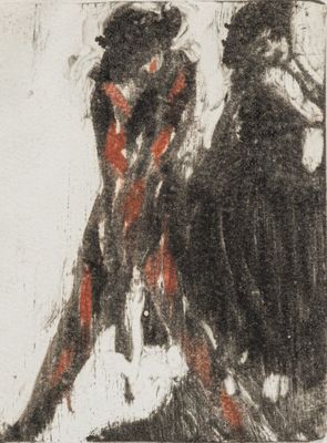 dessin d'un homme et d'une femme debout l'un à côté de l'autre