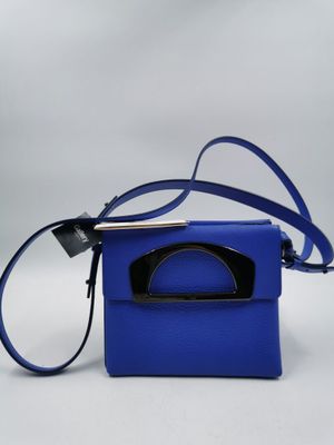 CHRISTIAN LOUBOUTIN - Sac Passage Mini Blue - anses et bride…