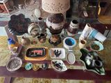 a table that has a lot of different items on it