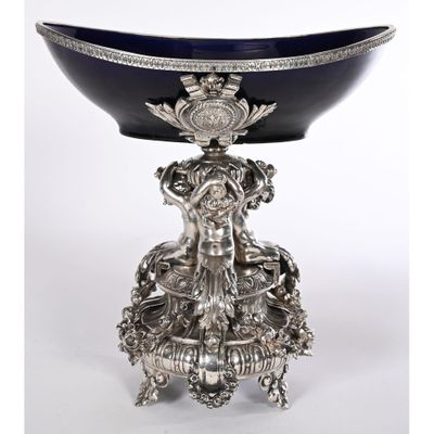 COUPE A FRUIT FORMANT CENTRE DE TABLE NAPOLEON III composée … - Photo 1