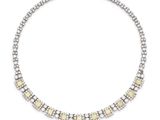 un collier de diamants jaunes et blancs, signé Van Cleef
