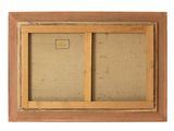 an old picture of a picture frame with a picture in it