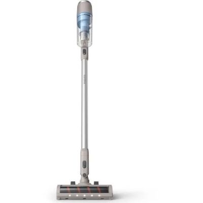 gros plan d'un aspirateur sur fond blanc