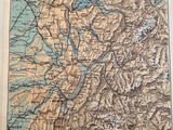 an old map of the state of savoie, france